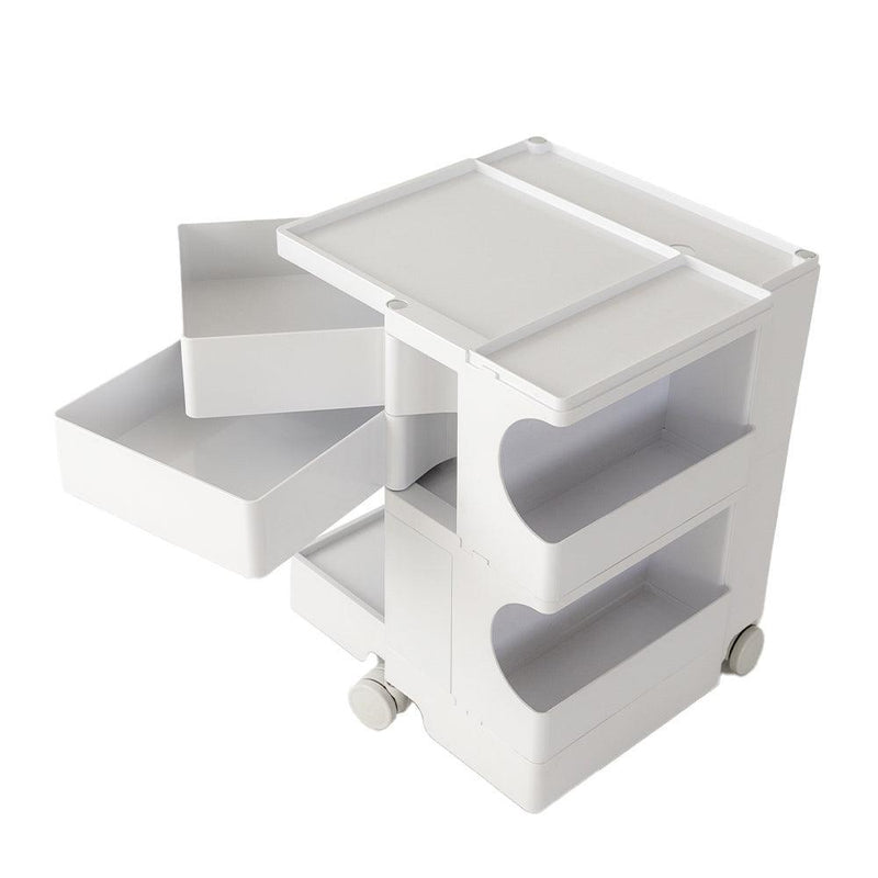 ArtissIn Replica Boby Trolley Storage Drawer Cart Shelf Mobile 3 Tier White - John Cootes