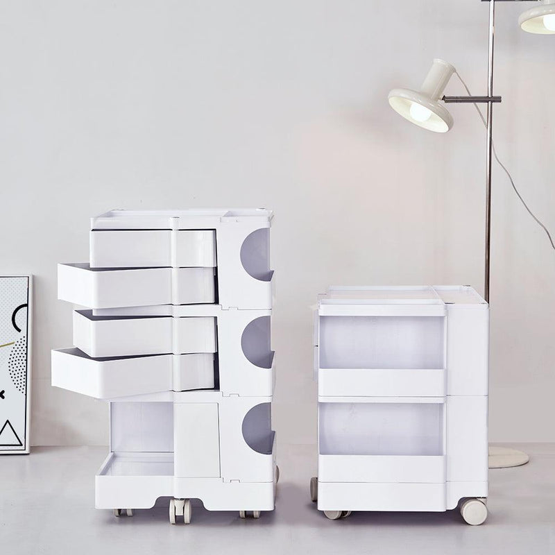 ArtissIn Replica Boby Trolley Storage Drawer Cart Shelf Mobile 3 Tier White - John Cootes