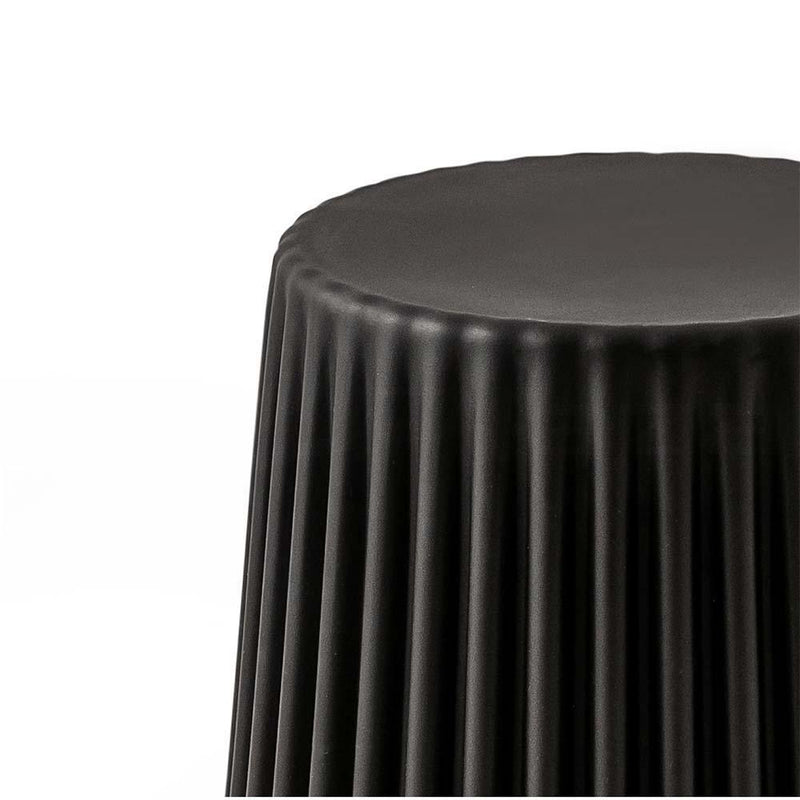 ArtissIn Set of 2 Cupcake Stool Plastic Stacking Stools Chair Outdoor Indoor Black - John Cootes