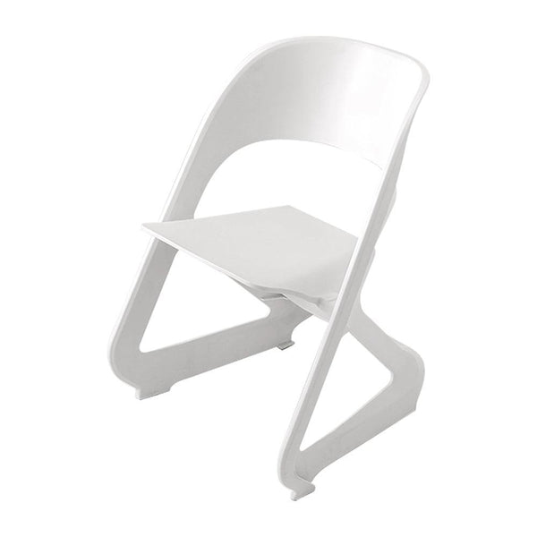 ArtissIn Set of 4 Dining Chairs Office Cafe Lounge Seat Stackable Plastic Leisure Chairs White - John Cootes