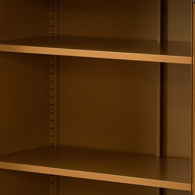 ArtissIn Sweetheart Metal Locker Storage Shelf Organizer Cabinet Buffet Sideboard Yellow - John Cootes