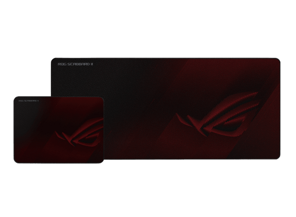 ASUS ROG SCABBARD II Gaming Mouse Pad, Medium 360x260mm + Extended 900x400mm Size, Water/Oil/Dust Respellent, Anti-Fray, Soft Cloth With Rubber Base - John Cootes
