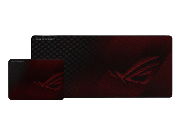 ASUS ROG SCABBARD II Gaming Mouse Pad, Medium 360x260mm + Extended 900x400mm Size, Water/Oil/Dust Respellent, Anti-Fray, Soft Cloth With Rubber Base - John Cootes