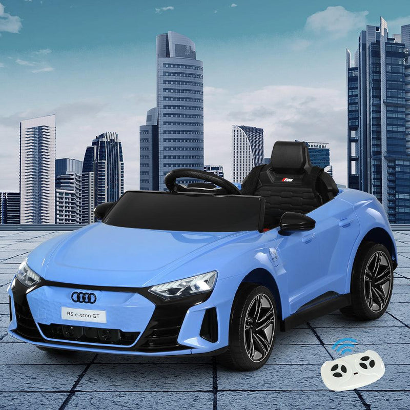 Audi Ride On Car Electric Sports Toy Cars RS e-tron GT Licensed Rigo Blue 12V - John Cootes