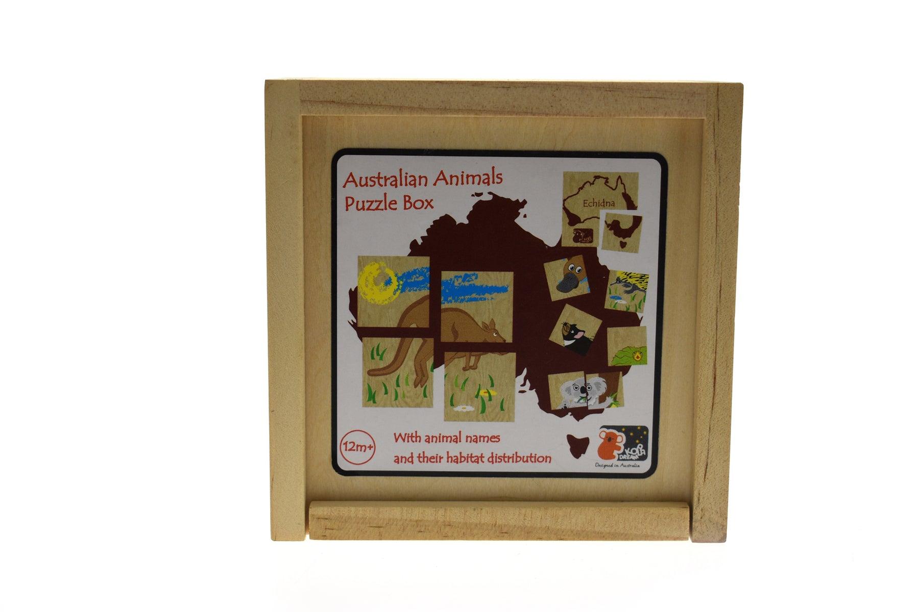 AUSTRALIAN ANIMAL PUZZLE BOX - John Cootes