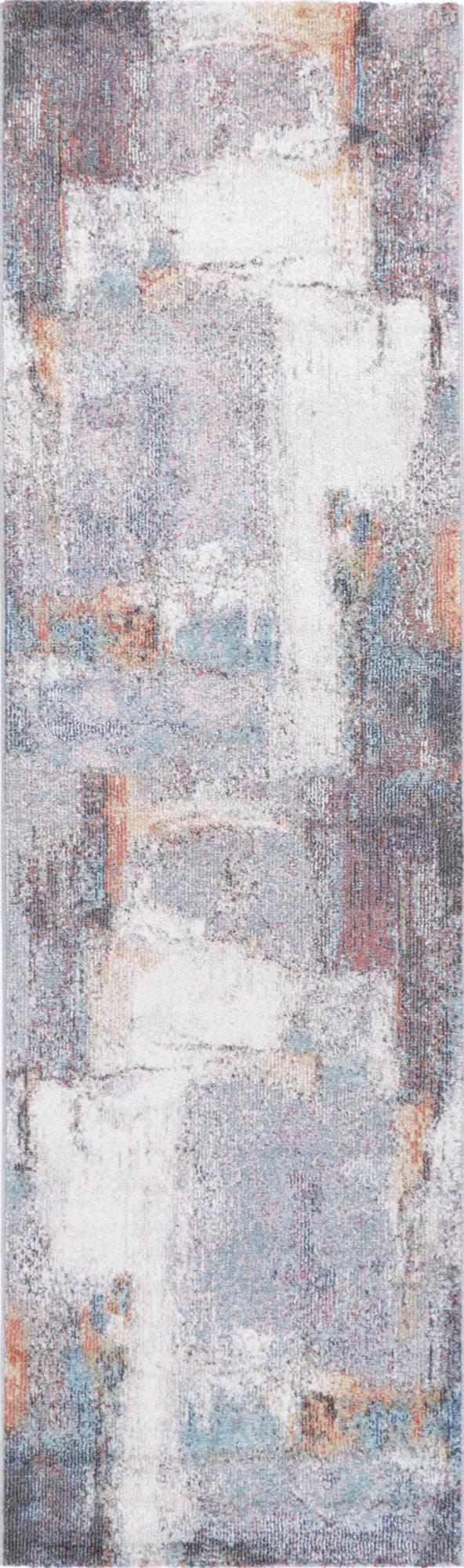 Aveza Abstract Grey Rug 160x160cm - John Cootes