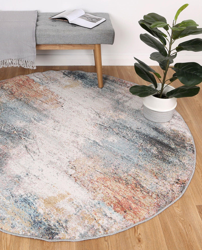 Aveza Abstract Soft Multi Rug 200x200cm - John Cootes