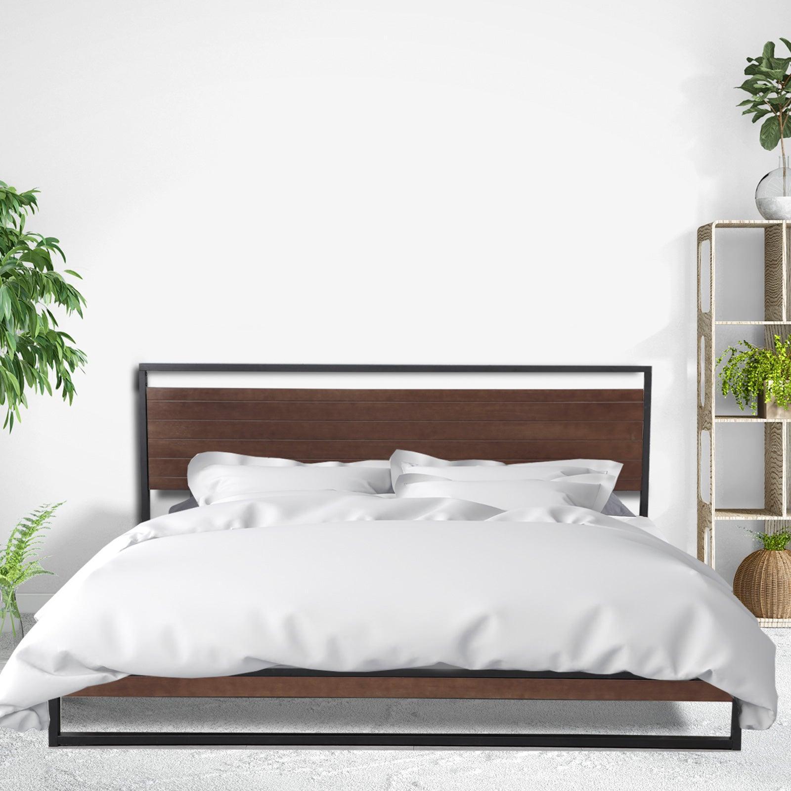 Azure Bed Frame + Comforpedic Mattress + 250GSM Bamboo Quilt Package Deal Set - King - John Cootes