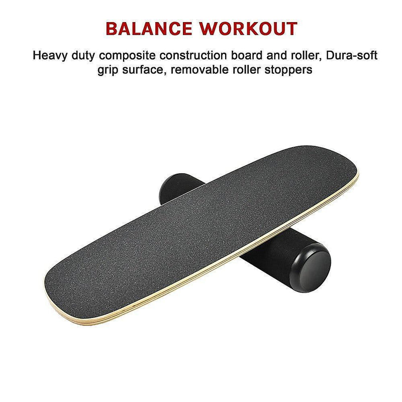 Balance Board Trainer with Stopper Wobble Roller - John Cootes