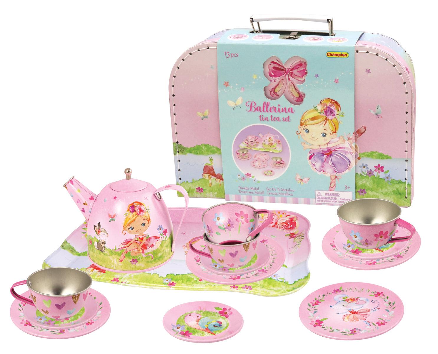 BALLERINA TIN TEA SET IN SUITCASE - John Cootes