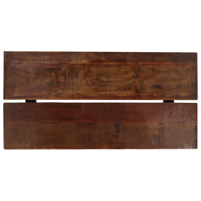 Bar Table Solid Reclaimed Wood Dark Brown 150x70x107 Cm - John Cootes