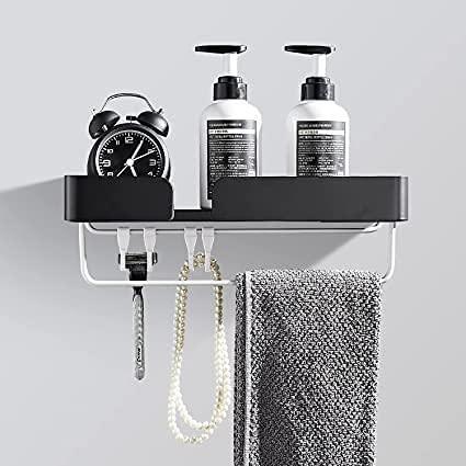 Bathroom 2-Tier Shelves Shower Caddy Wall for Kitchen Toilet Drilling - John Cootes
