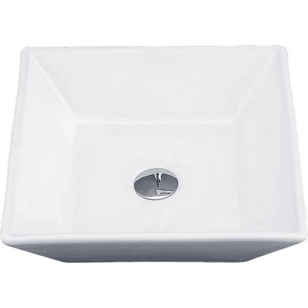 Bathroom Ceramic Rectangular Above Countertop Basin for Vanity - John Cootes