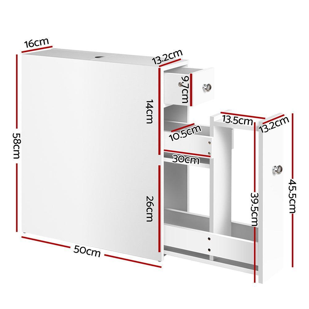 Bathroom Storage Cabinet White - John Cootes