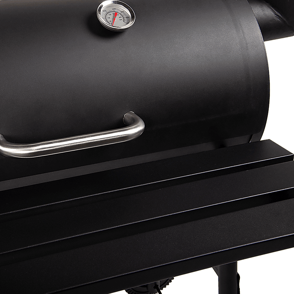 BBQ Smoker Charcoal Grill Roaster Portable Outdoor Camping Barbecue 2in1 - John Cootes