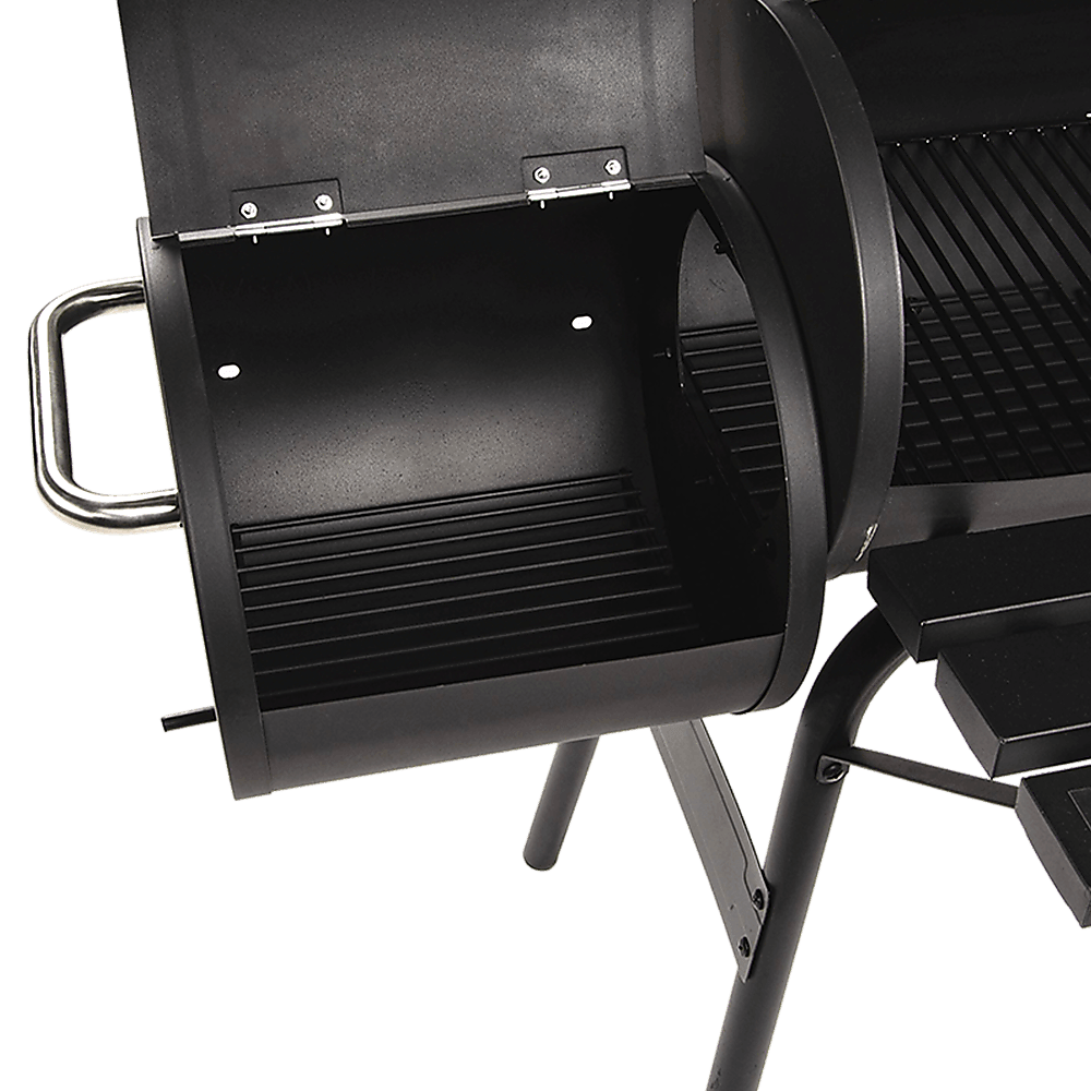 BBQ Smoker Charcoal Grill Roaster Portable Outdoor Camping Barbecue 2in1 - John Cootes