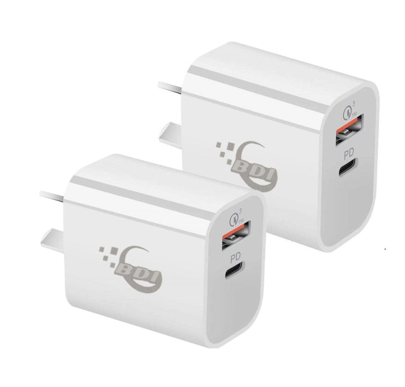 BDI 18W PD Quick Charger AU plug with USB and Type C Port SDC-18WACB -2pack - John Cootes