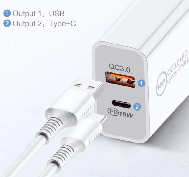 BDI 18W PD Quick Charger AU plug with USB and Type C Port SDC-18WACB -2pack - John Cootes