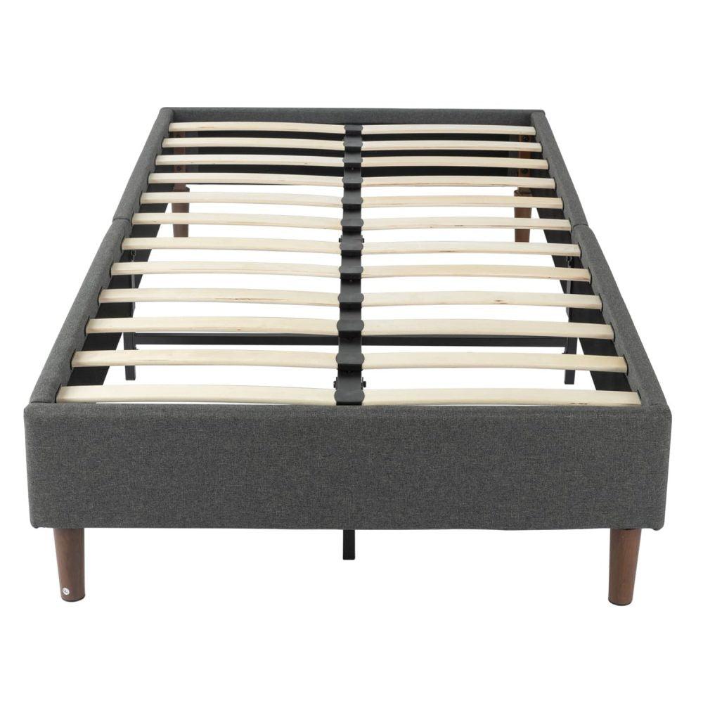 Bed Frame Mattress Foundation (Dark Grey) &#8211; Queen - John Cootes