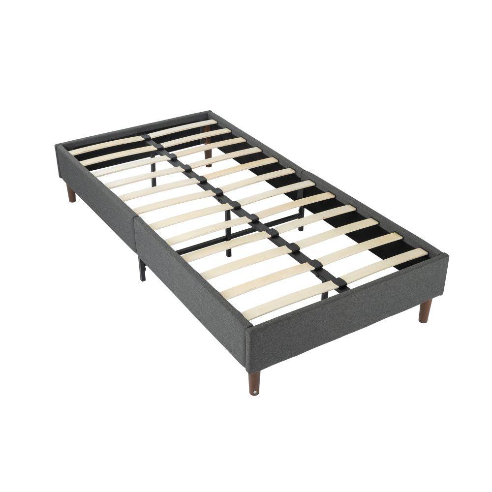 Bed Frame Mattress Foundation (Dark Grey) &#8211; Single - John Cootes