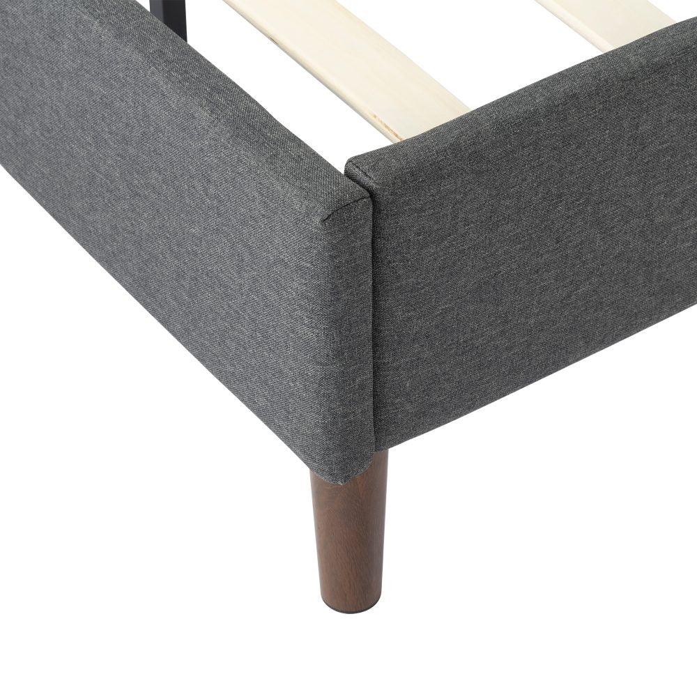 Bed Frame Mattress Foundation (Dark Grey) &#8211; Single - John Cootes