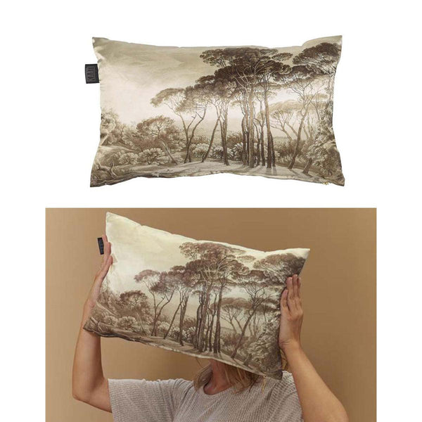 Bedding House Odetta Natural Oblong Filled Cushion 30cm x 50cm - John Cootes