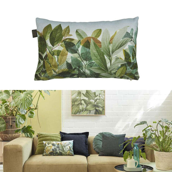 Bedding House Olinda Blue Green Oblong Filled Cushion 30cm x 50cm - John Cootes