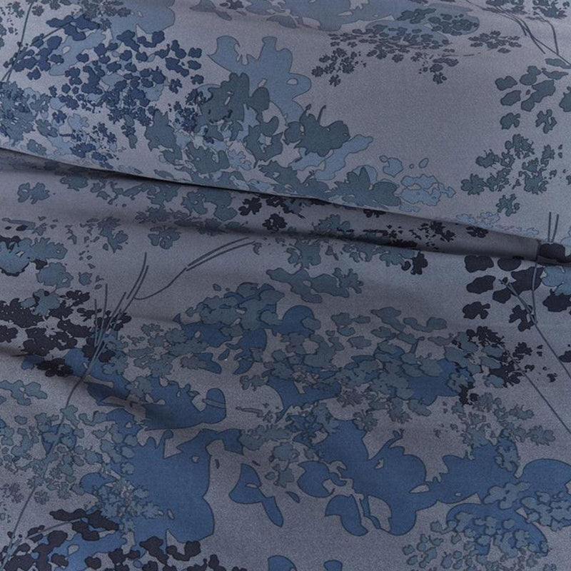 Bedding House Pantalla Blue Bamboo Cotton Quilt Cover Set King - John Cootes