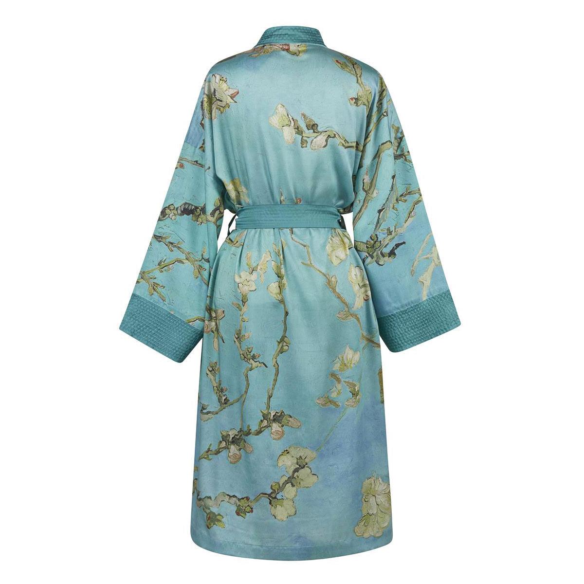 Bedding House Van Gogh Almond Blossom Blue Kimono Bath Robe Large/Extra Large - John Cootes