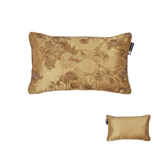 Bedding House Van Gogh Fleur d'Or Embroidered Oblong Filled Cushion 30cm x 50cm - John Cootes