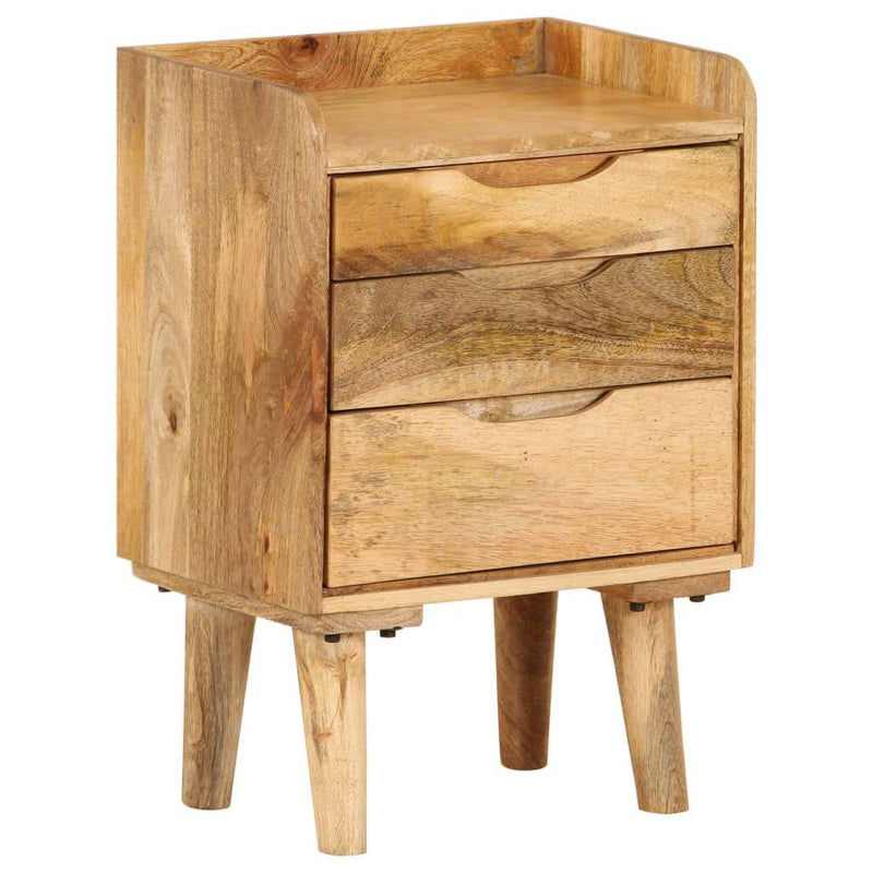 Bedside Cabinet Solid Mango Wood 40x30x59.5 Cm - John Cootes