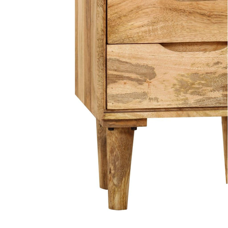 Bedside Cabinet Solid Mango Wood 40x30x59.5 Cm - John Cootes