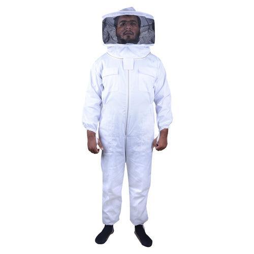 Beekeeping Bee Full Suit Standard Cotton With Round Head Veil M - John Cootes