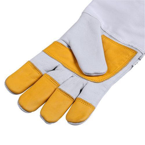 Beekeeping Bee Gloves Cow Hide Ventilated Heavy Duty Gloves M - John Cootes