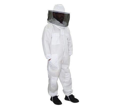 Beekeeping Bee Suit 2 Layer Mesh Round Head Style Ultra Cool & Light Weight - 3XL - John Cootes