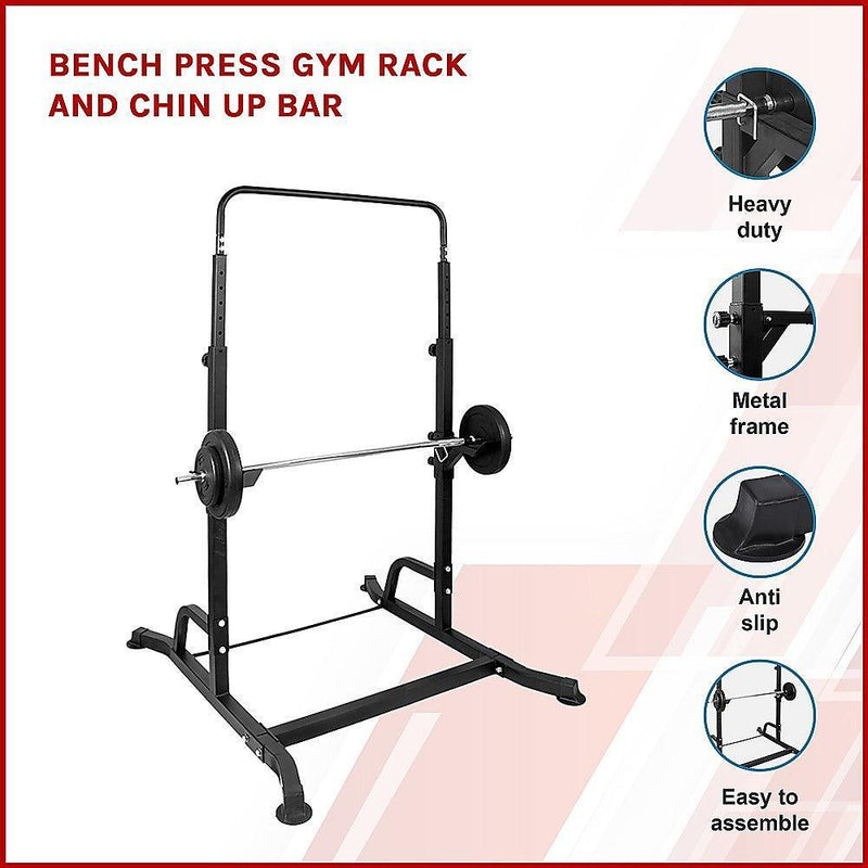 Bench Press Gym Rack and Chin Up Bar - John Cootes