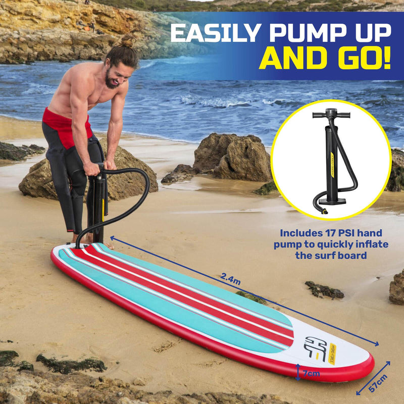 Bestway 2.4m Surfboard Inflatable Essentials Included Innovative Technology - John Cootes