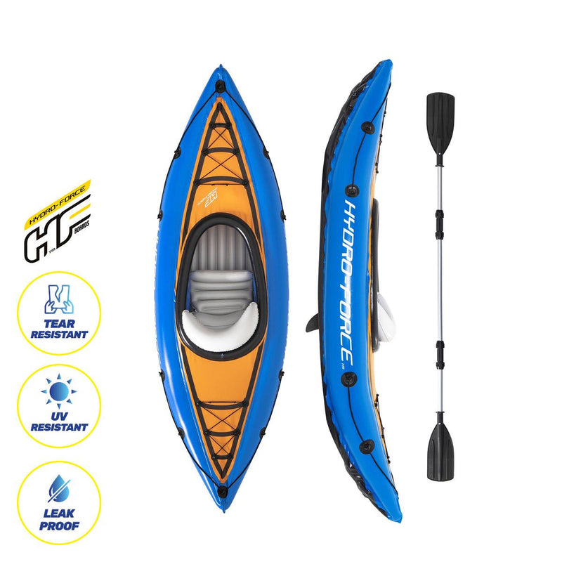 Bestway 2.8m Kayak Inflatable 1 Person Essentials Included Premium Quality - John Cootes