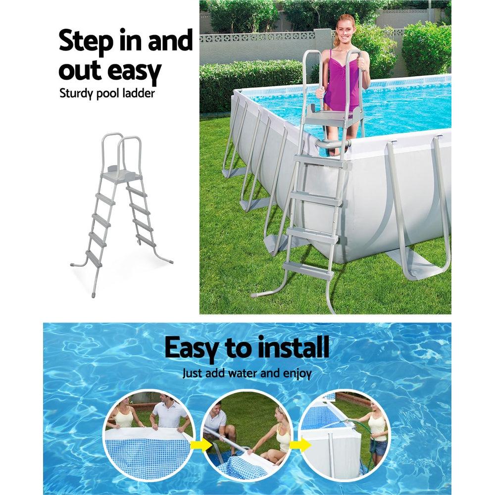 Bestway Above Ground Swimming Pool Power Steel™ Rectangular Frame Pools Filter - John Cootes