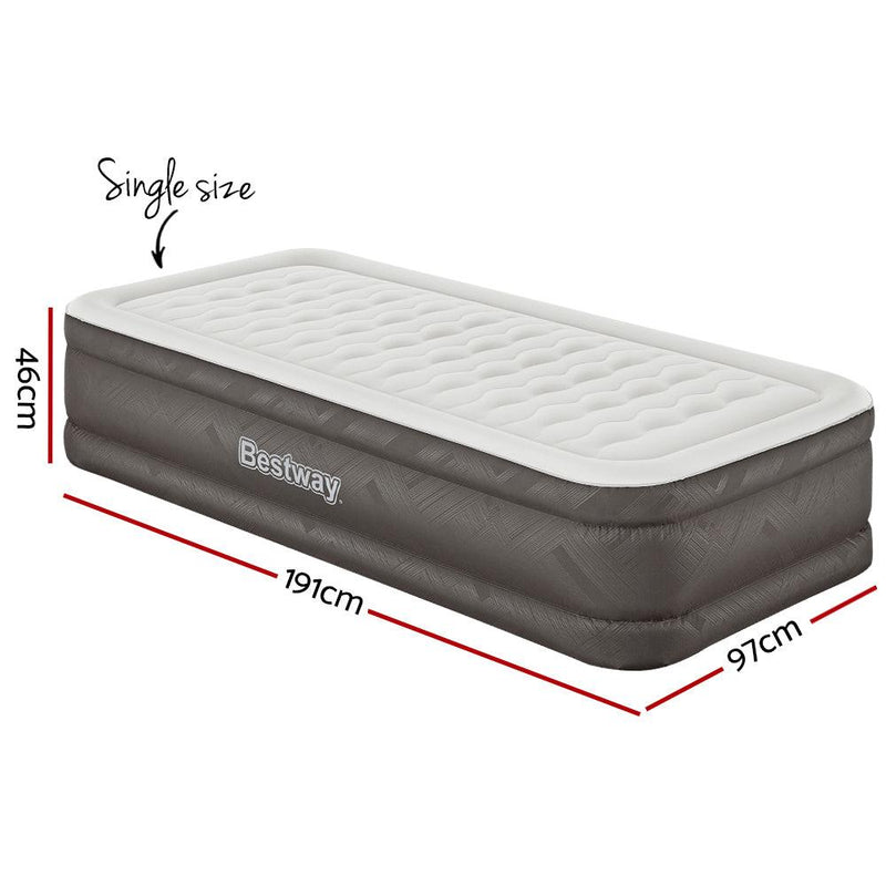 Bestway Air Mattress Bed Single Size Inflatable Camping Beds 46CM - John Cootes