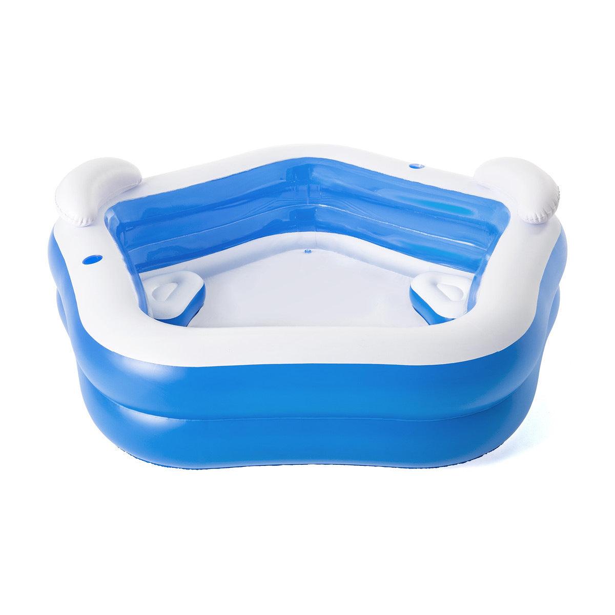 Bestway Inflatable Pentagon Shaped Pool Fitted With Headrests & Seats