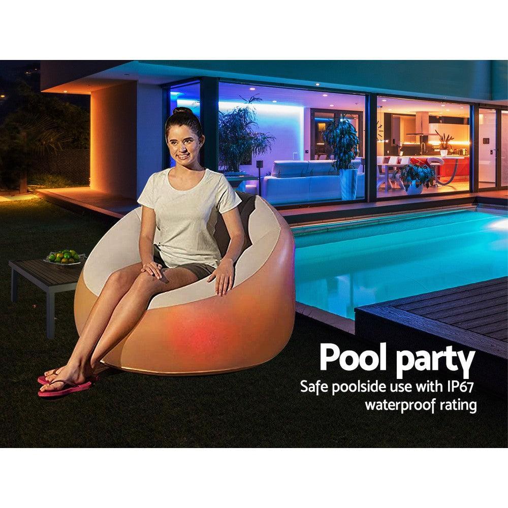 Bestway Inflatable Seat Sofa LED Light Chair Outdoor Lounge Cruiser - John Cootes