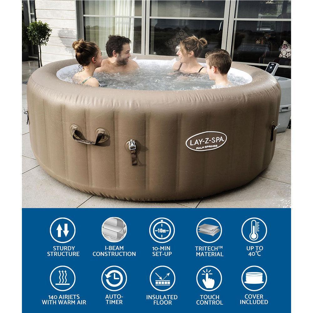 Bestway Inflatable Spa Pool Massage Hot Tub Portable Lay-Z Spa Bath Pools - John Cootes