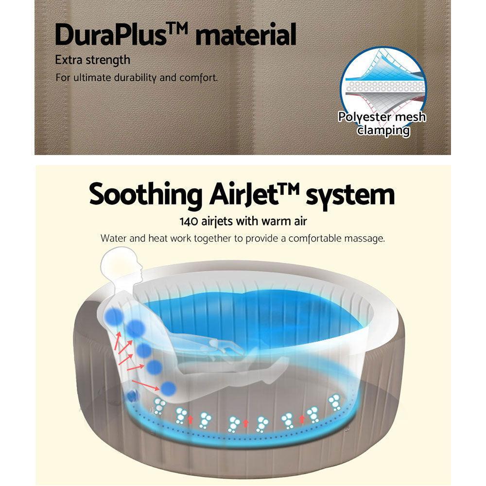 Bestway Inflatable Spa Pool Massage Hot Tub Portable Lay-Z Spa Bath Pools - John Cootes