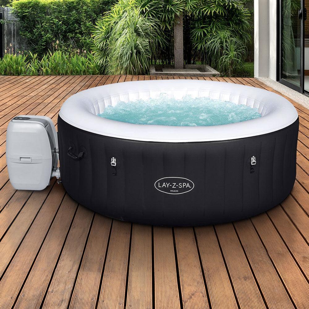 Bestway Inflatable Spa Pool Massage Hot Tub Portable Spa Outdoor Bath Pools - John Cootes