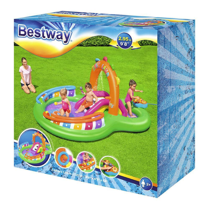 Bestway Inflatable Swimming Play Pool Kids Above Ground Kid Game Toy 3 People - John Cootes