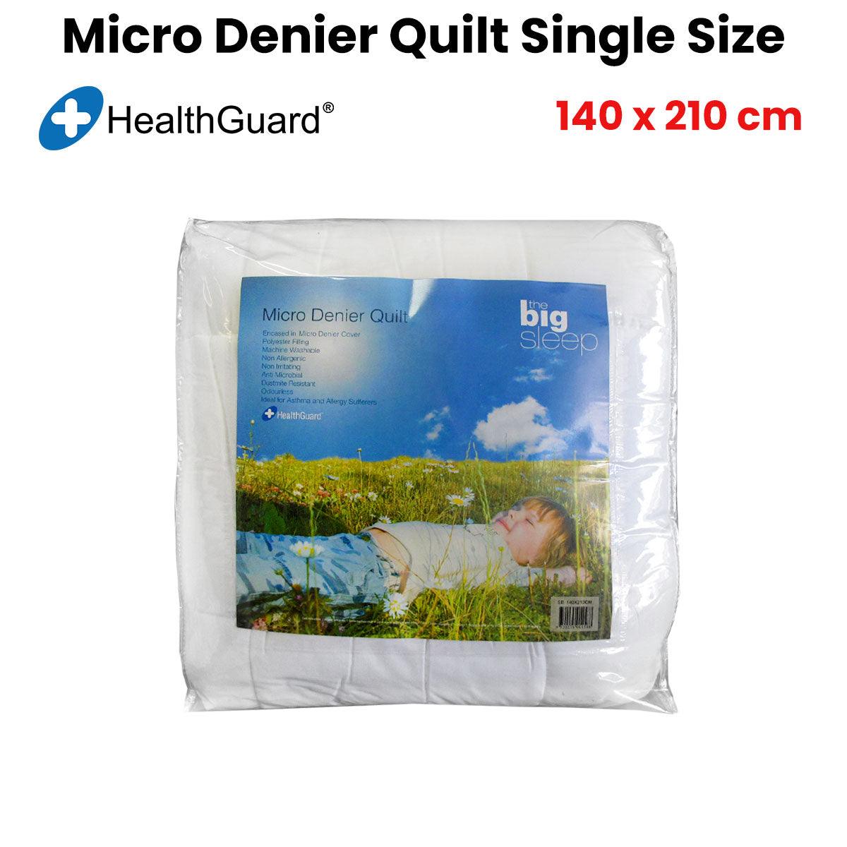 Big Sleep 300GSM Asthma and Allergy Sufferers Micro Denier Quilt Single - John Cootes