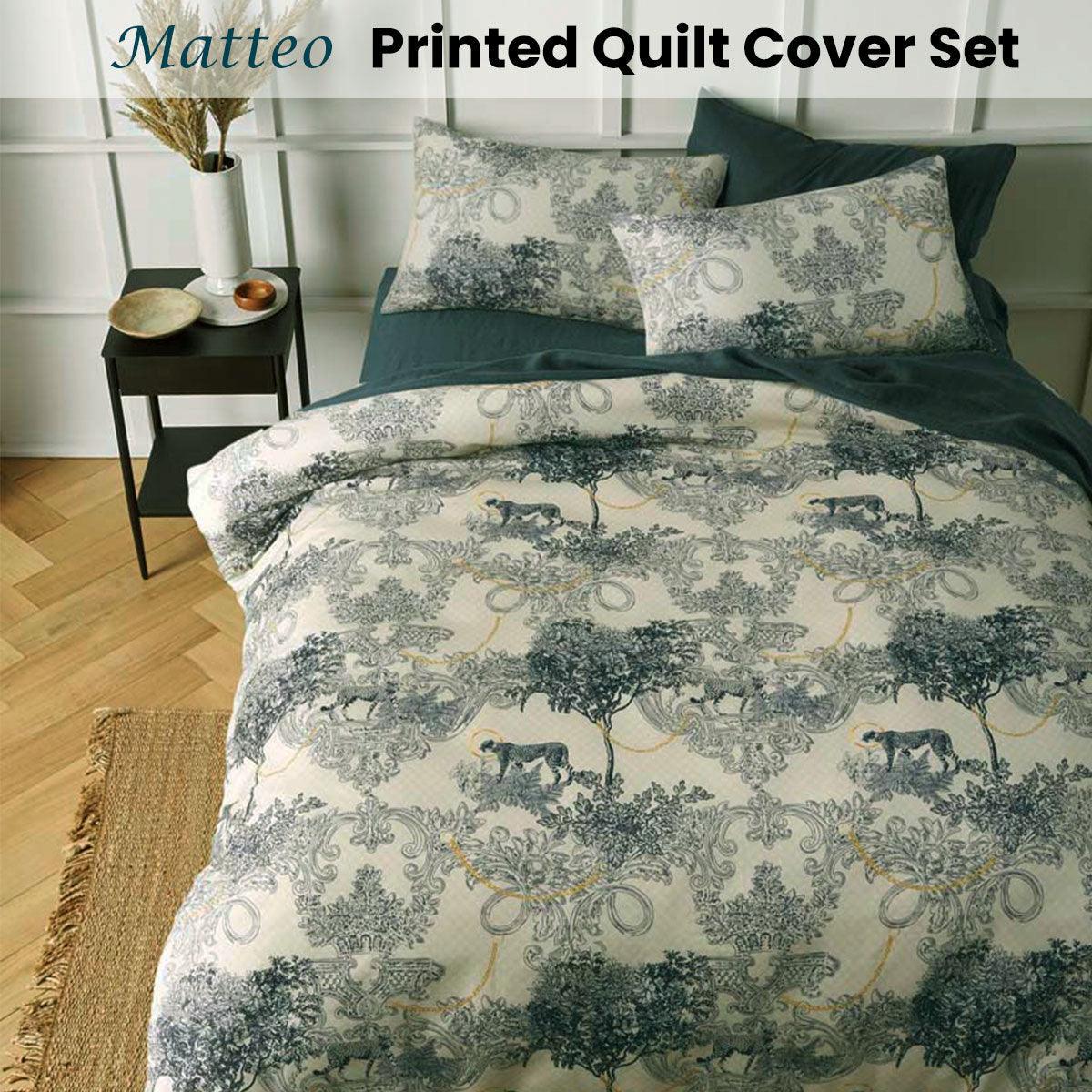 Big Sleep Matteo Printed Quilt Cover Set King - John Cootes