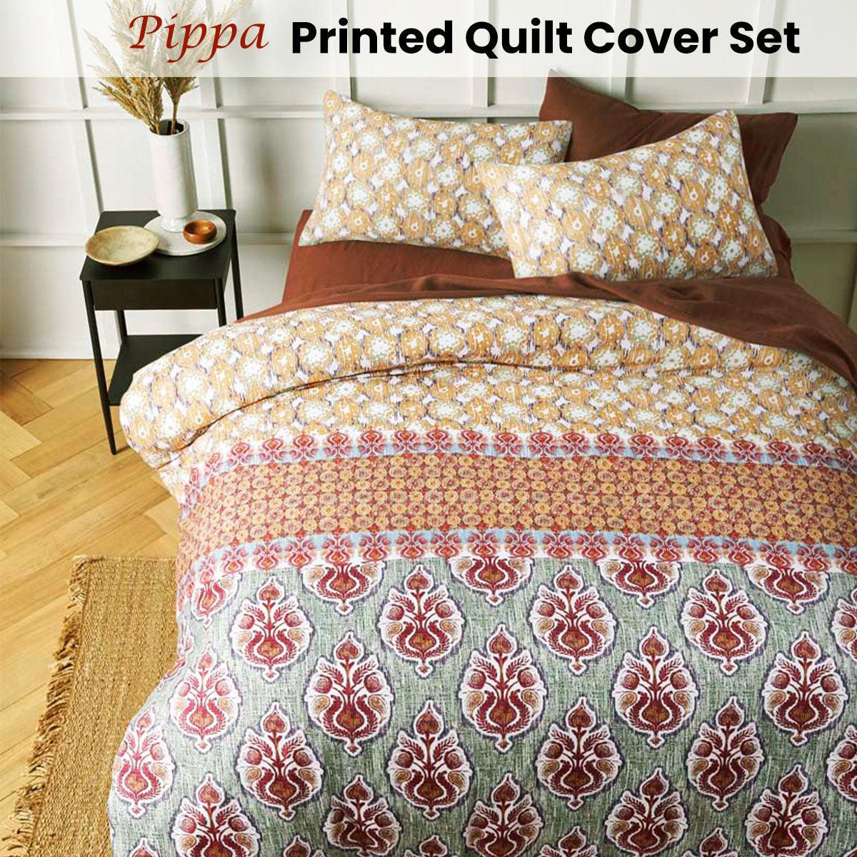 Big Sleep Pippa Printed Quilt Cover Set Queen - John Cootes