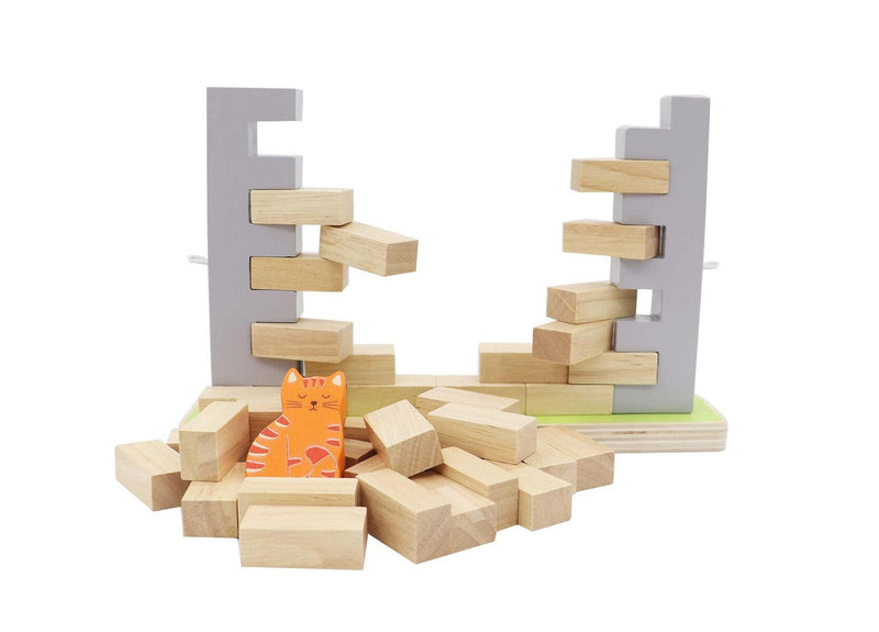 BLOCKS WOODEN JENGA WALL BOARD GAME - John Cootes